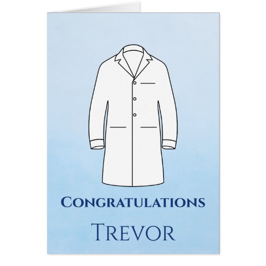 Félicitations Cérémonie de la blouse blanche Docte (Devant)