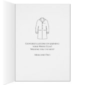 Félicitations Cérémonie de la blouse blanche Docte (Intérieur (Droit))