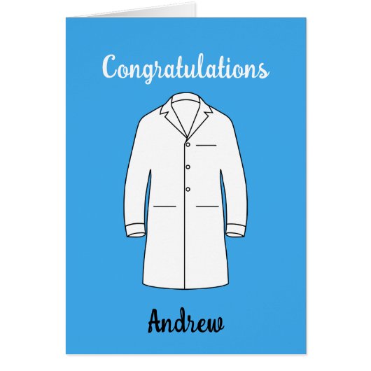 Félicitations Cérémonie de la blouse blanche Docte (Devant)