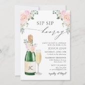 Félicitations Champagne Invitation de Réception de (Devant)
