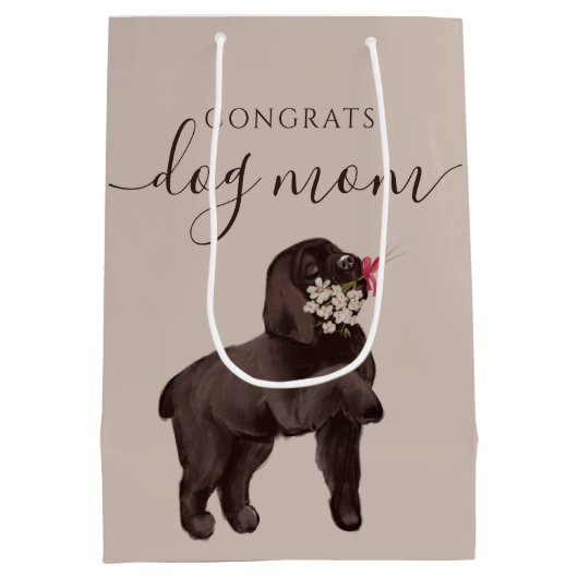 Félicitations Chien Maman Sac cadeau (Dos)