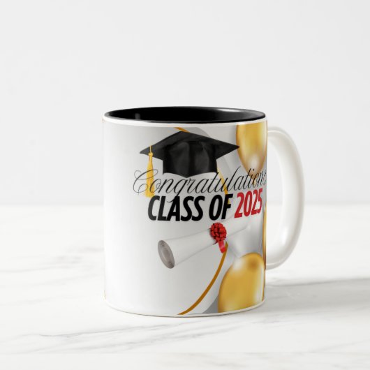 Félicitations Classe supérieure de 2025 Coffee Mug (Devant droit)