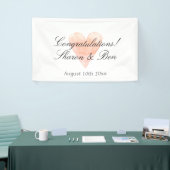 Félicitations classiques Bannière mariage avec coe (Salon professionnel)