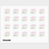 Félicitations dans plusieurs langues Sticker (Feuille)