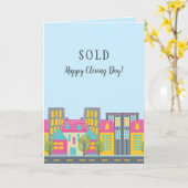 Félicitations de fermeture du vendeur Carte de rev (Fleur jaune)