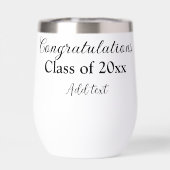 Félicitations de graduation simples clas d'ajout m (Arrière)