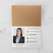 Félicitations De Realtor Carte de remerciements (Intérieur)