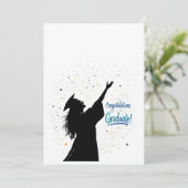 Félicitations Diplômé : Bonne carte d'études (Debout devant)