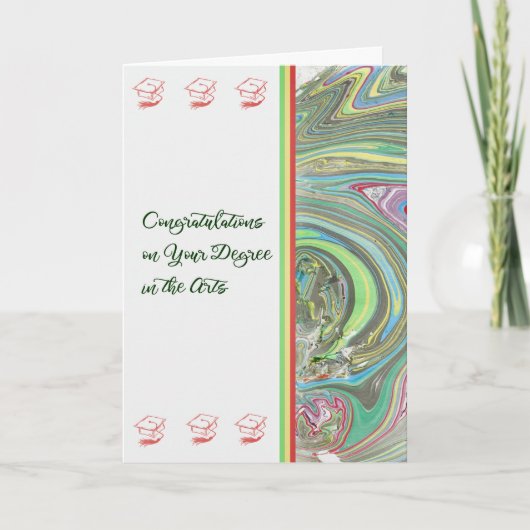 Félicitations Diplôme de la carte en arts (Devant)