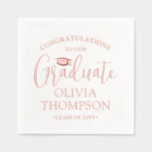 Félicitations Diplômé de la tendance Script Gradua (Recto)