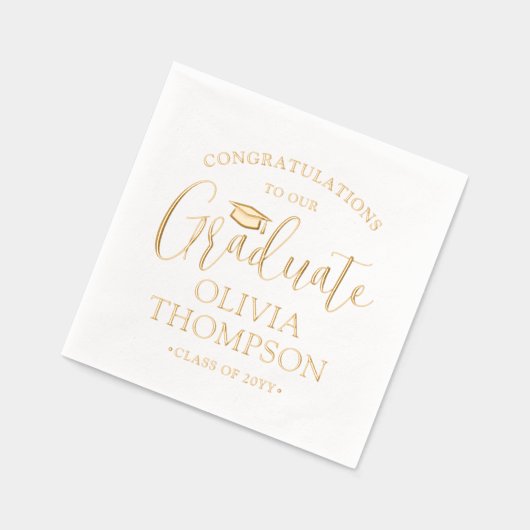 Félicitations Diplômé Élégant Modernité Graduation (Gauche)