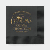 Félicitations Diplômé Élégant Script tendance (Recto)