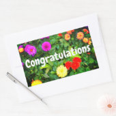 Félicitations Divers Stickers Dahlias #1-2 (Enveloppe)