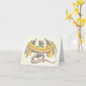 "Félicitations draconiennes" Cartes de notes et de (Fleur jaune)