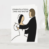 Félicitations du jour de mariage Carte de danse (Devant)