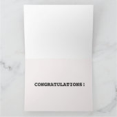 FÉLICITATIONS DU MARIAGE CAT GRANDE CARTE LOUIS WA (Intérieur)