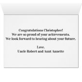 Félicitations épousant le nouveau travail (Intérieur Horizontal (Bas))