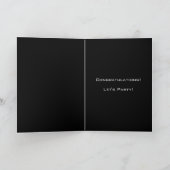 Félicitations ! Faisons la fête ! Carte de fin d'é (Intérieur)