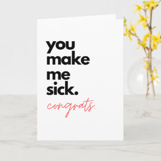 Félicitations, Félicitations, Cartes de voeux