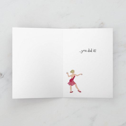 Félicitations Fille Carte de Danse (Intérieur)