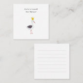 Félicitations Fille Nouveau-Née Carte de Naissance (Devant / Derrière)