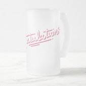 Félicitations Frosted Glass Beer Mug (Devant droit)