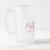 Félicitations Frosted Glass Beer Mug (Gauche)