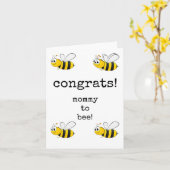 Félicitations, future maman, carte de congé de mat (Fleur jaune)