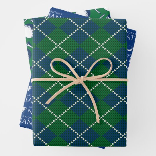 Félicitations Golf Envelopper les feuilles de papi (En situation)