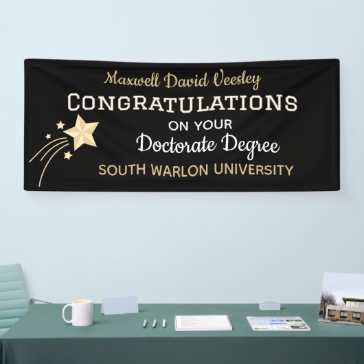 Félicitations Grad ! Bannière des félicitations po (Salon professionnel)