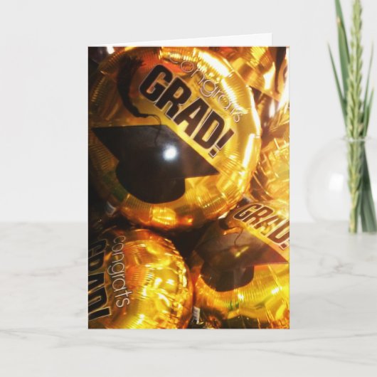 "FÉLICITATIONS GRAD !" Carte de félicitations (Devant)
