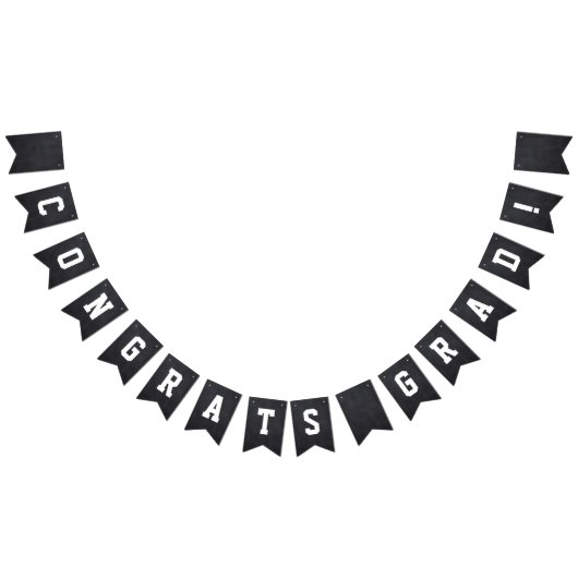 Félicitations Grad Chalkboard Bung drapeaux (Tout)