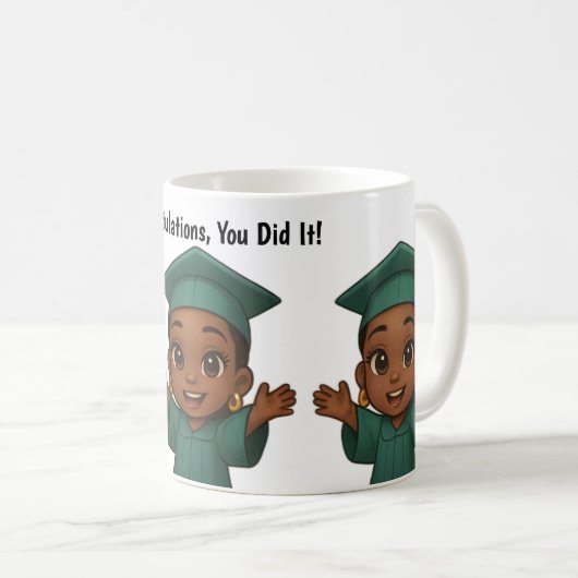 Félicitations Grad Coffee Mug (Devant droit)