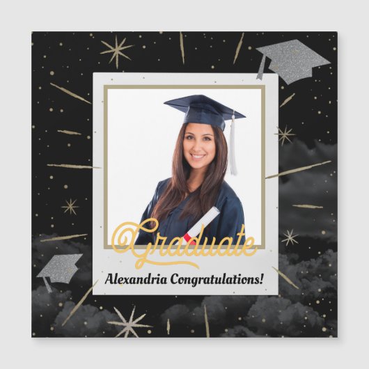 Félicitations Grad Graduate Class Magnet (Devant)