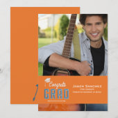 Félicitations Grad Photo Faire-part Grad (Devant / Derrière)