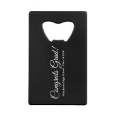 Félicitations grand noir script personnalisé class (Devant)