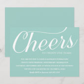 Félicitations ! Invitation à une fête d'anniversai (Devant / Derrière)