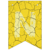 Félicitations Jaunes Craquées Drapeaux du Bunting  (Troisième drapeau)