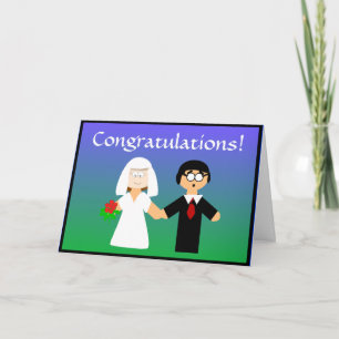 Félicitations...Je pense ! Carte mariage