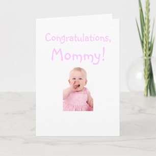 Félicitations maman de la nouvelle carte bébé