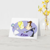 Félicitations mariage carte de voeux marié marié (Fleur jaune)