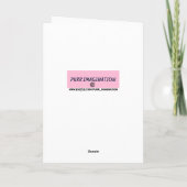 FÉLICITATIONS MARIAGES CARTES DE FONDS CAT (Dos)