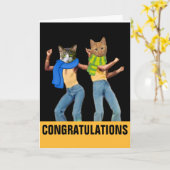 FÉLICITATIONS MARIAGES CARTES DE FONDS CAT (Fleur jaune)