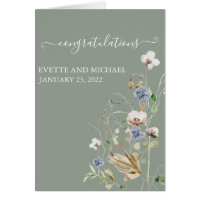 Félicitations Mariages personnalisées Fleurs sauva