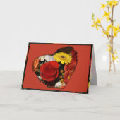 Félicitations modèle de bouquet de fleurs coloré (Fleur jaune)