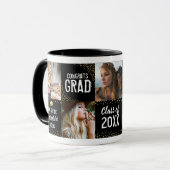 Félicitations Mug Cadeau Photo Graduate 2025 (Devant gauche)