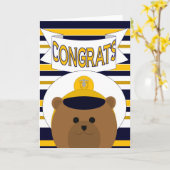 Félicitations navales ! (Homme) Carte de voeux (Fleur jaune)