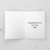 Félicitations Nouveau Accueil Carte de voeux (Intérieur)