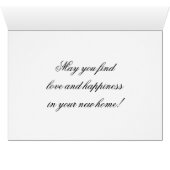 Félicitations Nouveau foyer (Intérieur Horizontal (Bas))