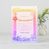 Félicitations Nouvelle Carte Fille Bébé (Debout devant)